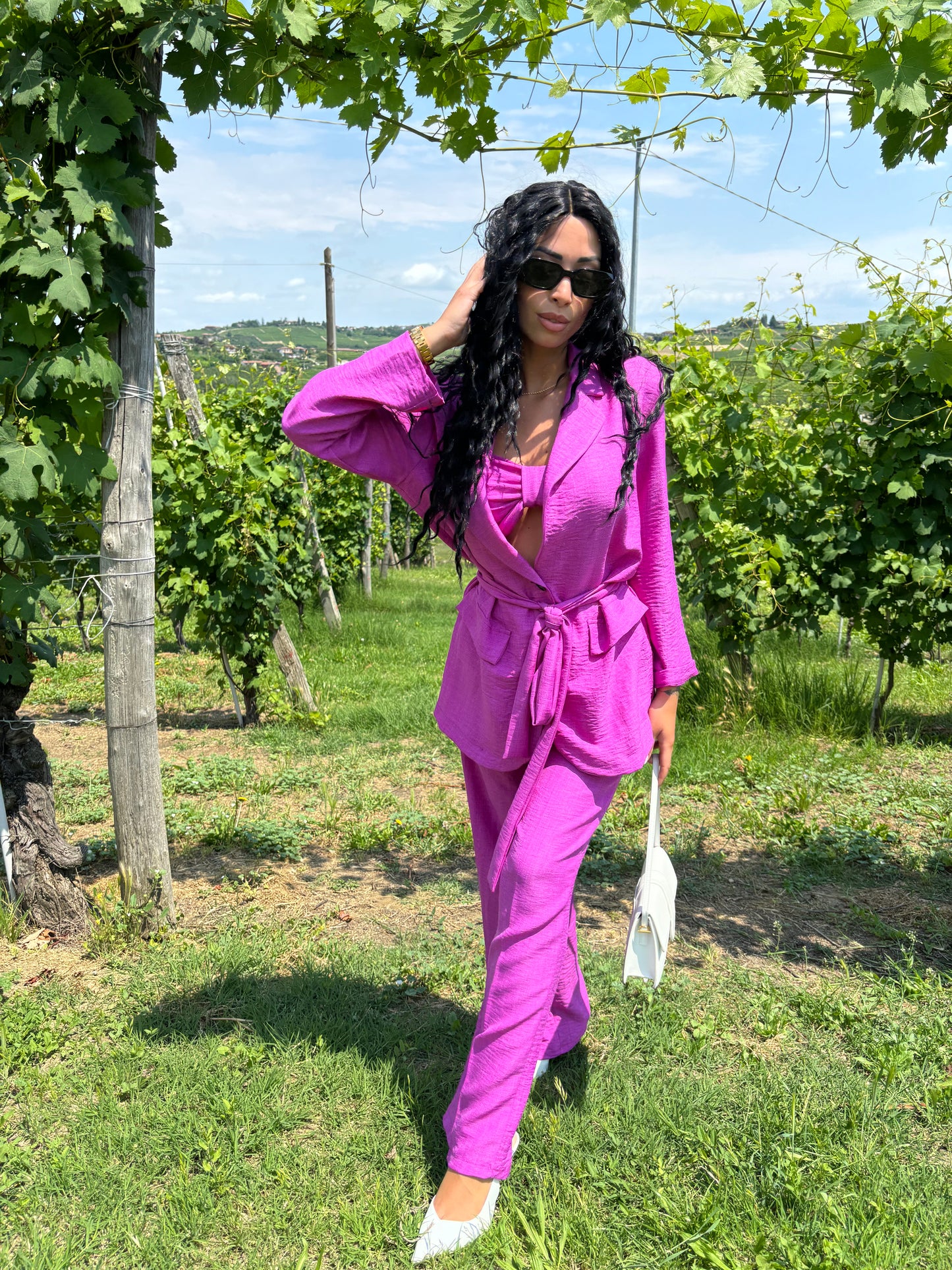 Tailleur Columbia Fucsia