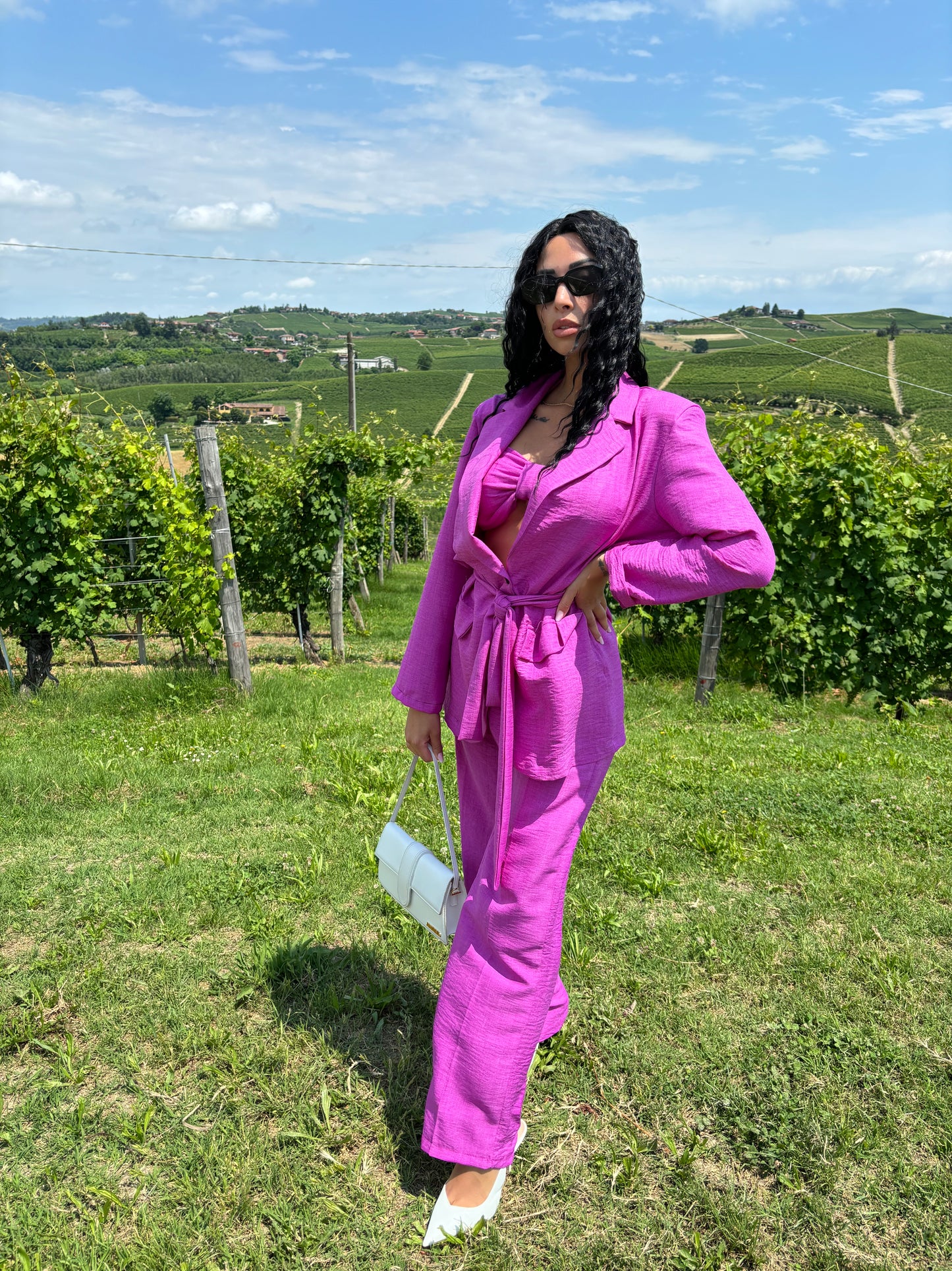 Tailleur Columbia Fucsia