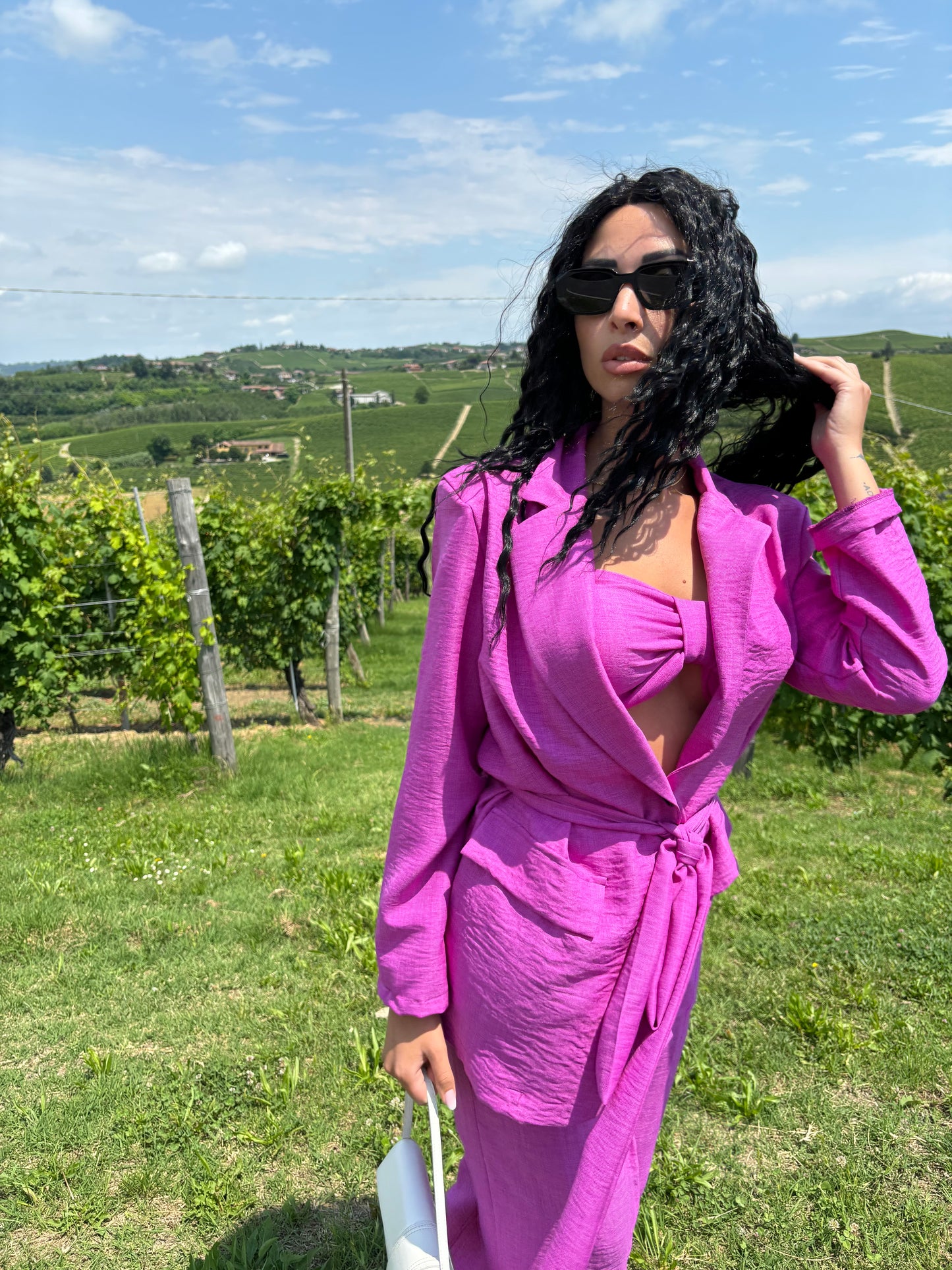 Tailleur Columbia Fucsia